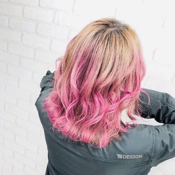 画像6: Shiny Pink S74 シャイニーピンク カラーワックス 桃 36g 【日本製】【無香料】【シャンプーでサッと洗い流せる１日派手髪】 (6)