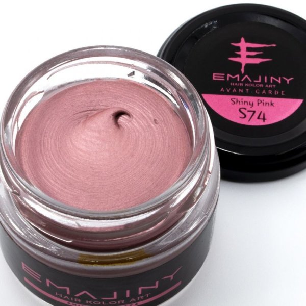 画像1: Shiny Pink S74 シャイニーピンクカラーワックス（桃）36g 【日本製】【無香料】【シャンプーでサッと洗い流せる１日派手髪】 (1)