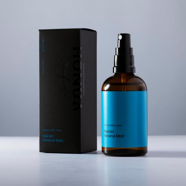 画像2: 緑岩石 ミネラルミスト 沖縄県国頭郡今帰仁村産 ナキジンウォーター スキンミスト by EMAJINY  (2)