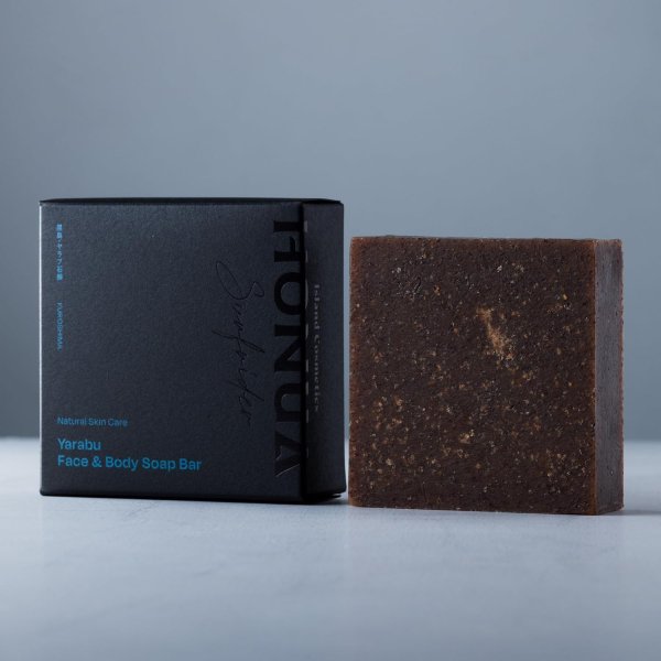 画像2: ヤラブ フェイス＆ボディソープバー 枠練固形石鹼 コールドプロセス 黒島産 ヤラブ（テリハボク タマヌ）油粕 by EMAJINY  (2)