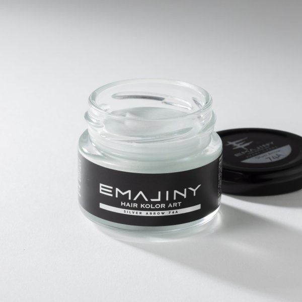 画像2: Silver Arrow 74A シルバーアロー カラーワックス 銀 36g 【日本製】【無香料】【シャンプーでサッと洗い流せる１日派手髪】 (2)