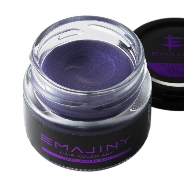 画像1: Sexy Violet S84 セクシーヴァイオレットカラーワックス（紫）36g 【日本製】【無香料】【シャンプーでサッと洗い流せる１日派手髪】 (1)