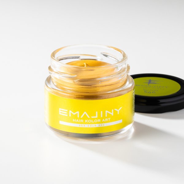 画像2: Sax Gold S46 サックスゴールド カラーワックス 金 36g 【日本製】【無香料】【シャンプーでサッと洗い流せる１日派手髪】 (2)