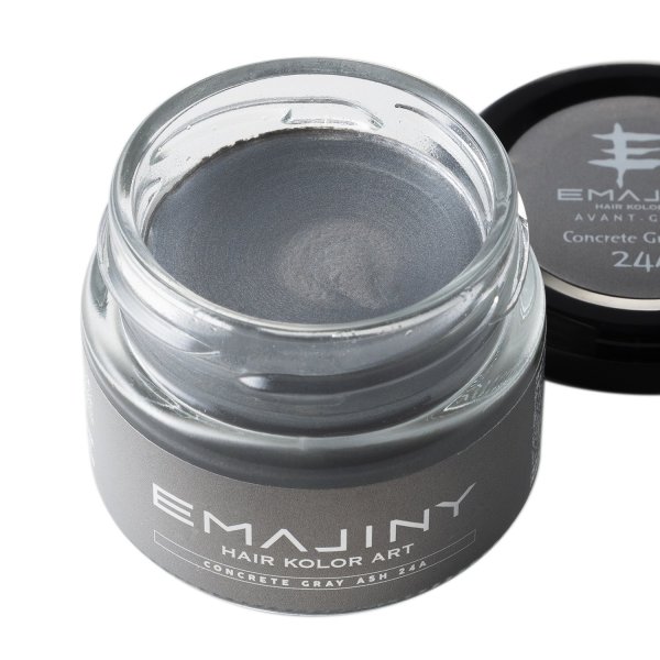 画像1: Concrete Gray Ash 24A コンクリートグレイアッシュカラーワックス（濃銀）36g 【日本製】【無香料】【シャンプーでサッと洗い流せる１日グレイヘア】 (1)