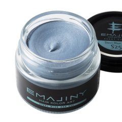 Steel Blue Ash S25 スティールブルーアッシュカラーワックス（銀青）36g 【日本製】【無香料】【シャンプーでサッと洗い流せる１日派手髪】