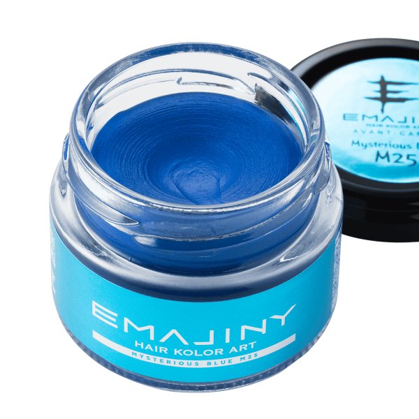 画像1: Mysterious Blue M25 ミステリアスブルーカラーワックス（青）36g 【日本製】【無香料】【シャンプーでサッと洗い流せる１日派手髪】 (1)