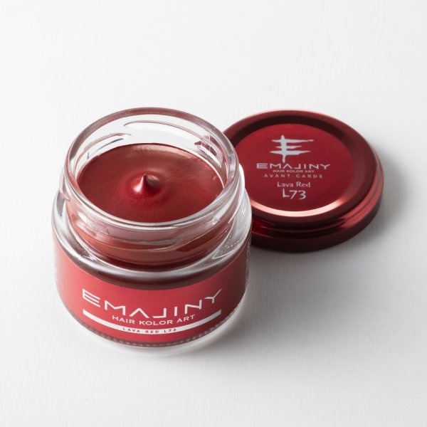 画像2: Lava Red L73 ラヴァレッド カラーワックス 濃赤 36g 【日本製】【無香料】【シャンプーでサッと洗い流せる１日派手髪】 (2)