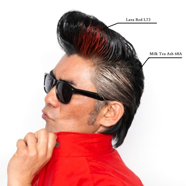 画像10: Lava Red L73 ラヴァレッド カラーワックス 濃赤 36g 【日本製】【無香料】【シャンプーでサッと洗い流せる１日派手髪】 (10)