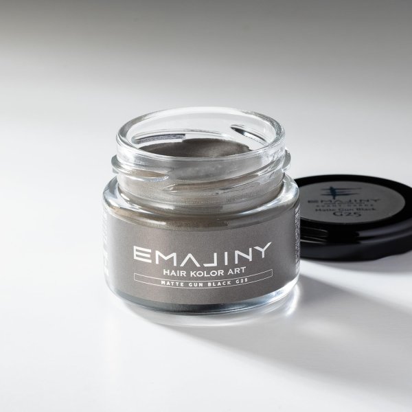画像2: Matte Gun Black G25 マットガンブラック カラーワックス 黒 36g 【日本製】【無香料】【シャンプーでサッと洗い流せる１日黒髪】 (2)