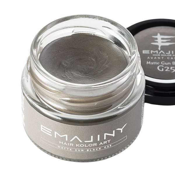 画像1: Matte Gun Black G25 マットガンブラック カラーワックス 黒 36g 【日本製】【無香料】【シャンプーでサッと洗い流せる１日黒髪】 (1)