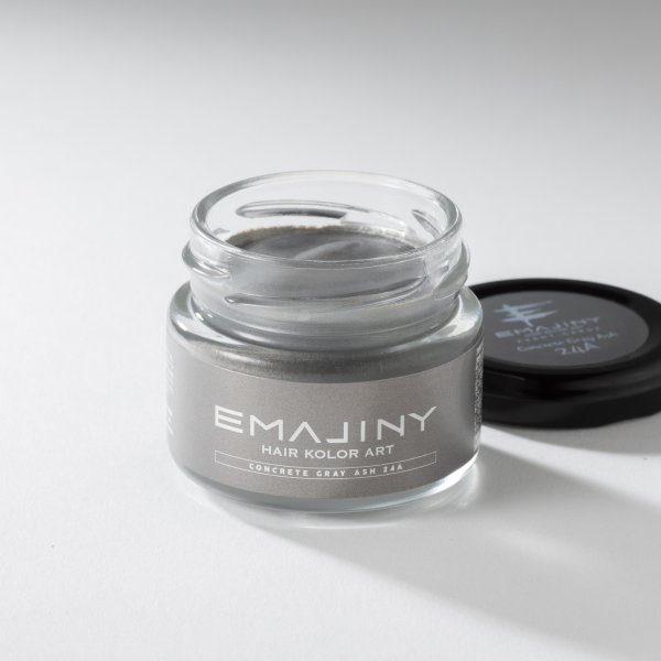 画像2: コンクリート グレイ アッシュ ヘア カラーワックス 濃銀 36g 【日本製】【無香料】【シャンプーでサッと洗い流せる１日グレイヘア】 Concrete Gray Ash 24A  (2)