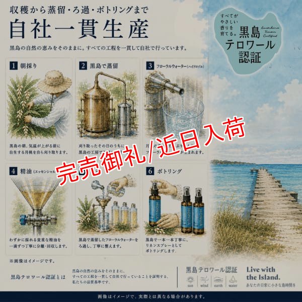 画像4: 黒島 月桃フローラルウォーター リネンスプレー 沖縄県黒島産月桃使用 水蒸気蒸留 150mL by EMAJINY (4)