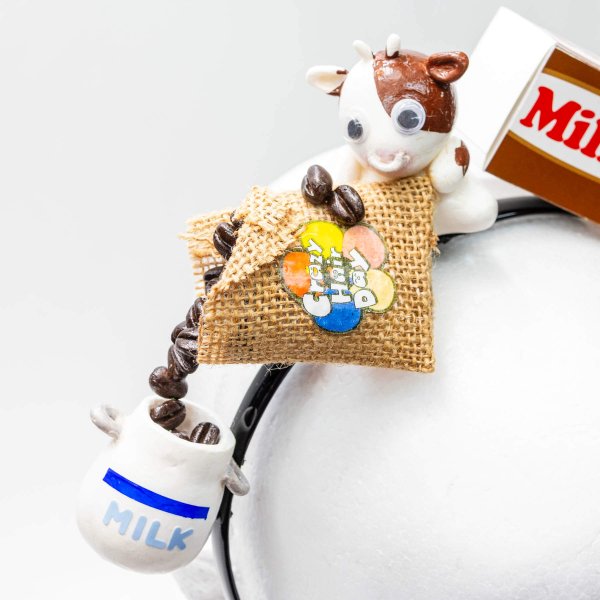 画像2: 紙パックのコーヒー牛乳をモチーフとしたカチューシャ＋ヘアカラーワックス1個無料 カラーワックス 36g 【日本製】【無香料】【シャンプーでサッと洗い流せる1日派手髪】 (2)