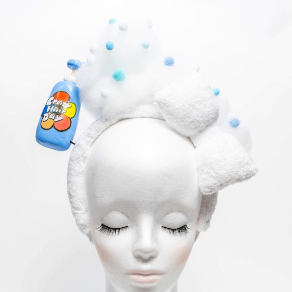 画像1: シャンプーをモチーフとしたカチューシャ＋１個お好きなヘアカラーワックス36g 【日本製】【無香料】【シャンプーでサッと洗い流せる1日派手髪】 (1)