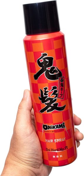 画像2: 鬼髪ヘアスタイリングスプレーNo.6 250g ONIKAMI hair styling spray No.6 鬼キープ！キープ力は正に”鬼ヤベー”【無香料】【日本製】 by EMAJINY (2)