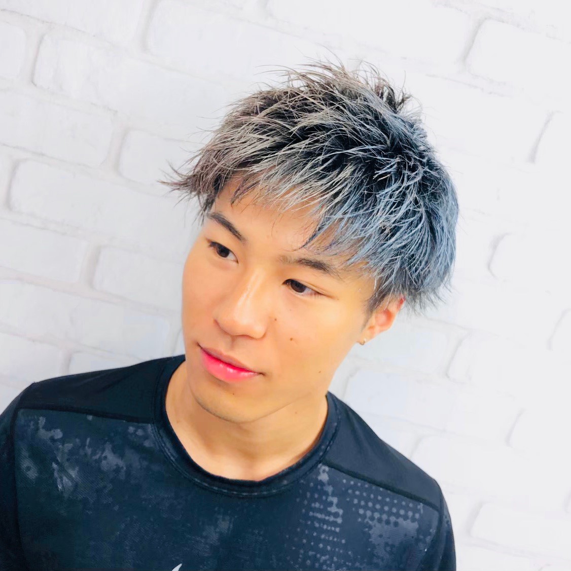 エマジニー Steel Blue Ash S25 スティールブルーアッシュヘアカラーワックス 銀青 36g 日本製 無香料 シャンプーでサッと洗い流せる１日派手髪