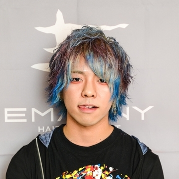 エマジニー Mysterious Blue M25 ミステリアスブルーヘアカラーワックス 青 36g 日本製 無香料 シャンプーでサッと洗い流せる１日派手髪