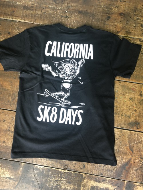 California Sk8 Days Tシャツ Design By Mr G Tシャツ メンズ おしゃれ カジュアル 半袖 綿100 厚手 United Athle プリントtシャツ コットン カリフォルニア 夏服 ギフト プレゼント 送料無料 公式 ヘアカラーワックス販売 Emajiny エマジニー