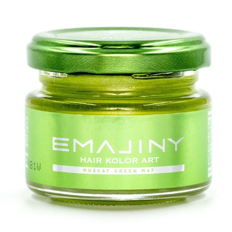 エマジニー 数量限定スペシャルカラー Muscat Green M47 マスカットグリーンヘアカラーワックス 薄緑 36g 日本製 無香料 シャンプーでサッと洗い流せる１日派手髪